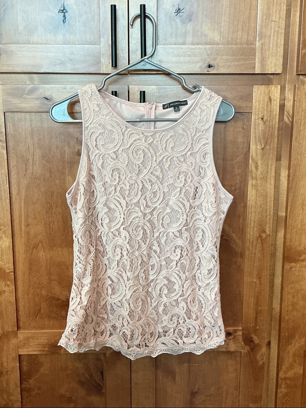 Adrianna Papell Blush Lace Sleeveless Camisole